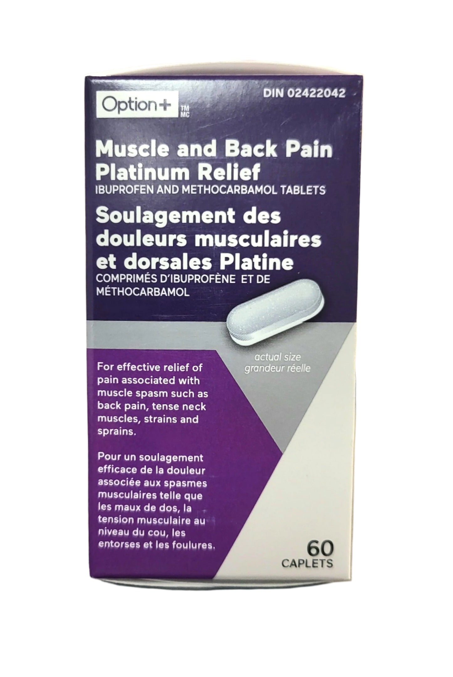 OPTION+MUSCLE AND BACK PLATINUM PAIN RELIEF