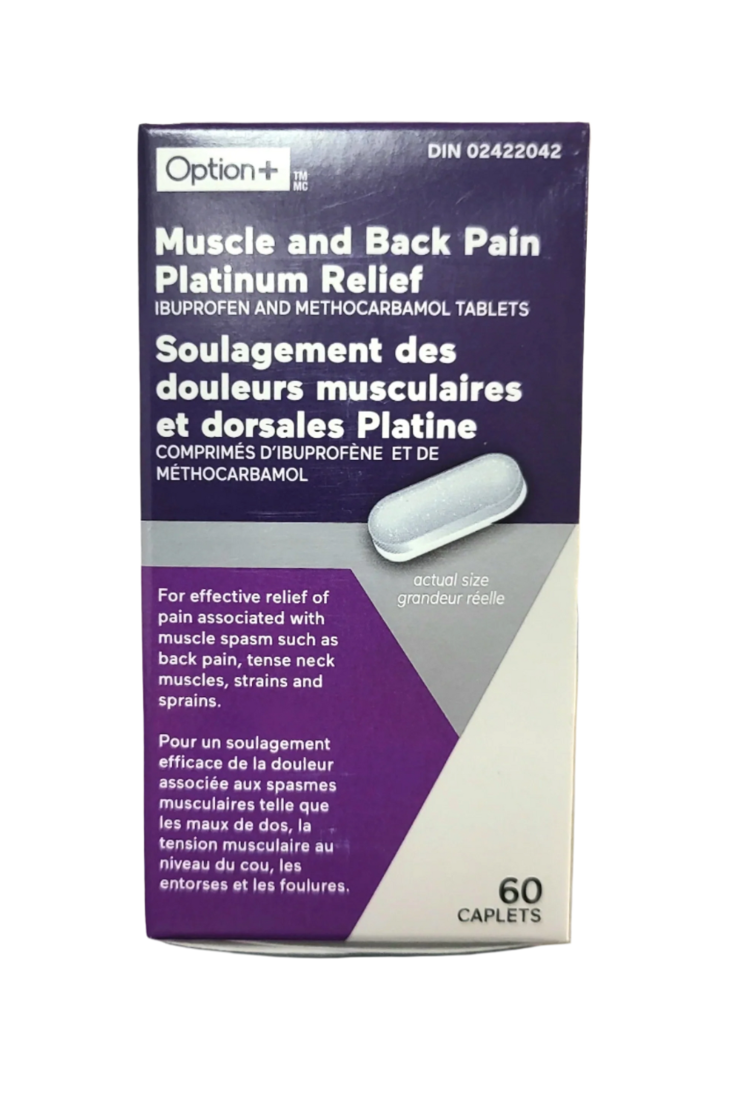 OPTION+MUSCLE AND BACK PLATINUM PAIN RELIEF