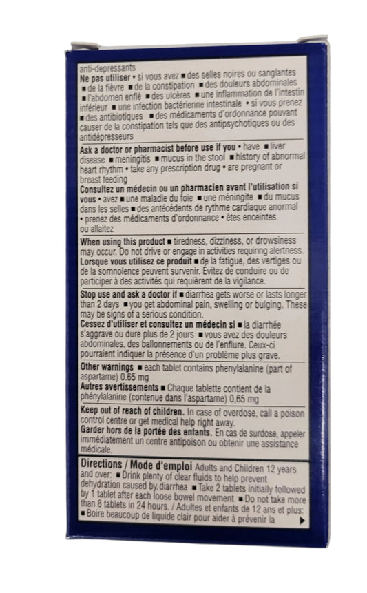 OPTION+ DIARRHEA RELIEF FAST DISSOLVE 20'S - NorthernVitality.us