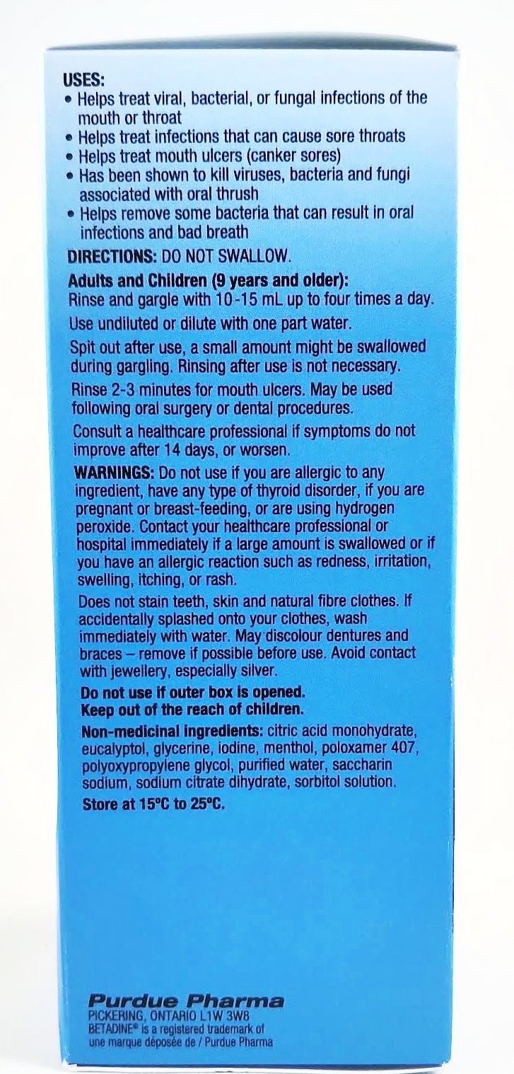 BETADINE SORE THROAT GARGLE 240ML - NorthernVitality.us