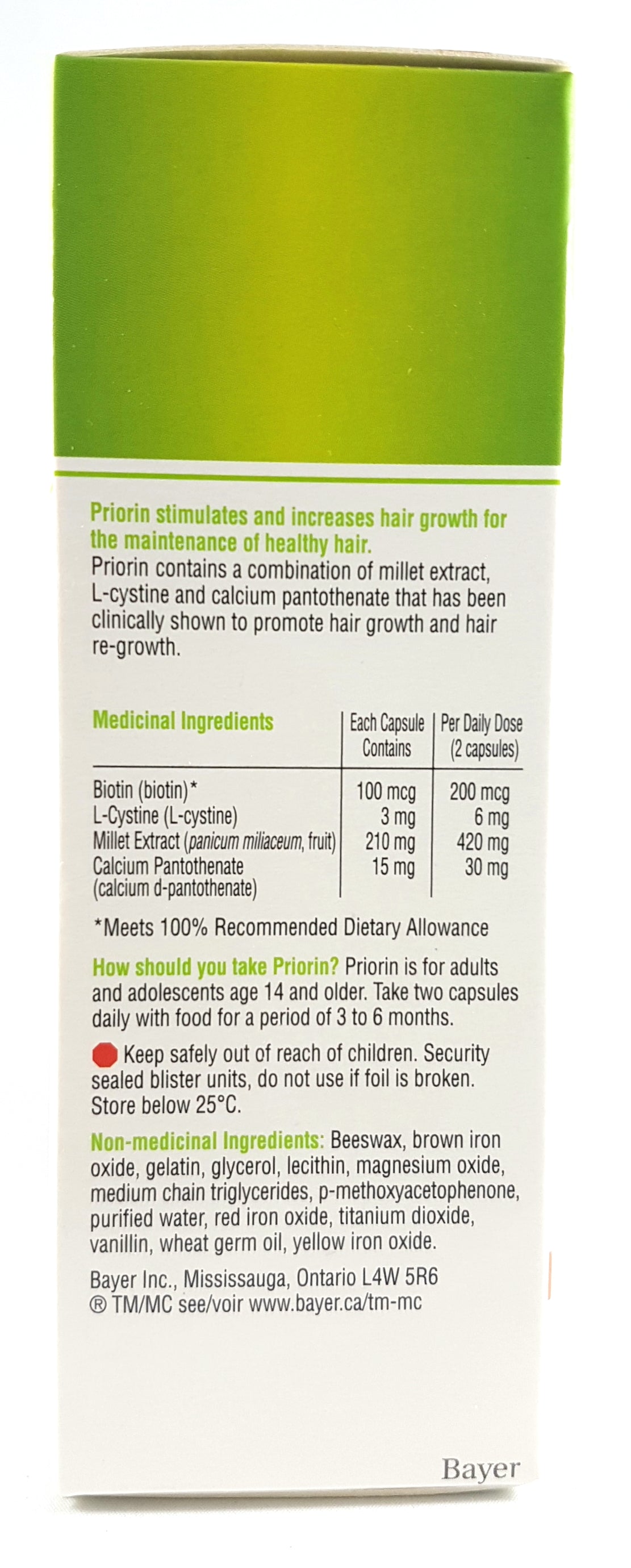 PRIORIN HAIR GROWTH CAPSULES 60'S - NorthernVitality.us