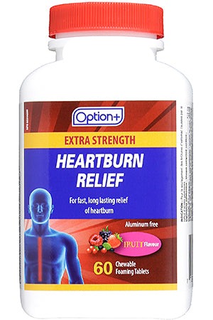 OPTION+ EXTRA STRENGTH HEARTBURN RELIEF FRUIT 60'S (GENERIC GAVISCON) - NorthernVitality.us