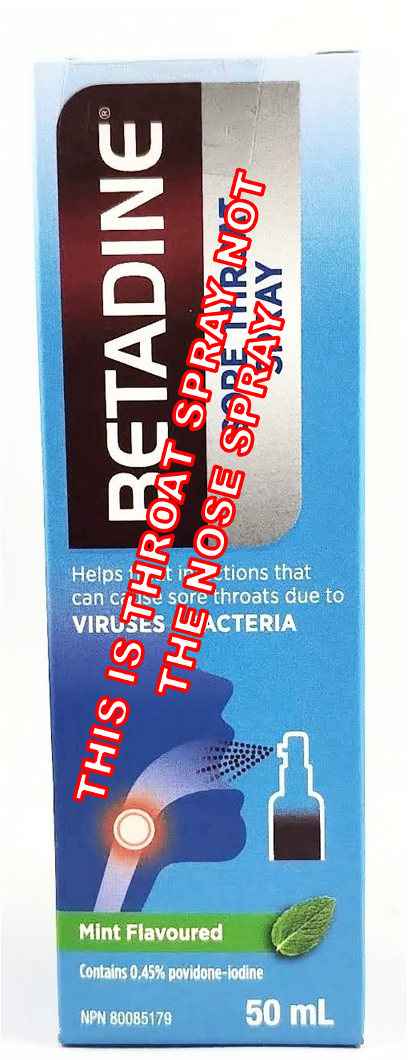 BETADINE SORE THROAT SPRAY 50ML - NorthernVitality.us