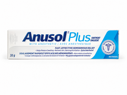 Anusol Plus® Ointment with Anesthetic – Fast, Effective Hemorrhoid Relief (30 g)