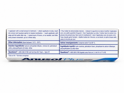 Anusol Plus® Ointment with Anesthetic – Fast, Effective Hemorrhoid Relief (30 g)