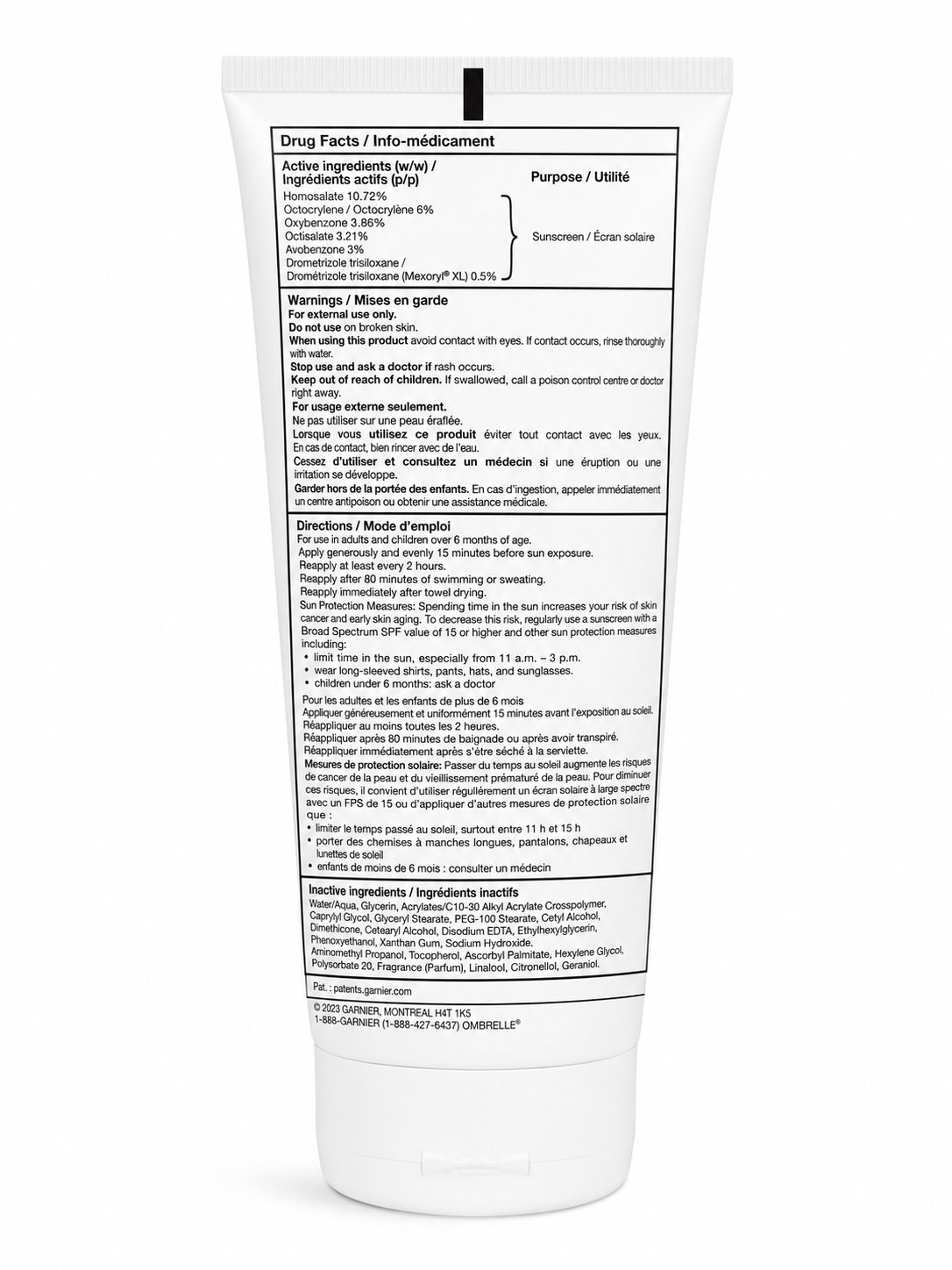 Garnier Ombrelle Sport Endurance Sunscreen Lotion SPF 60 – Water & Sweat Resistant, 231 mL