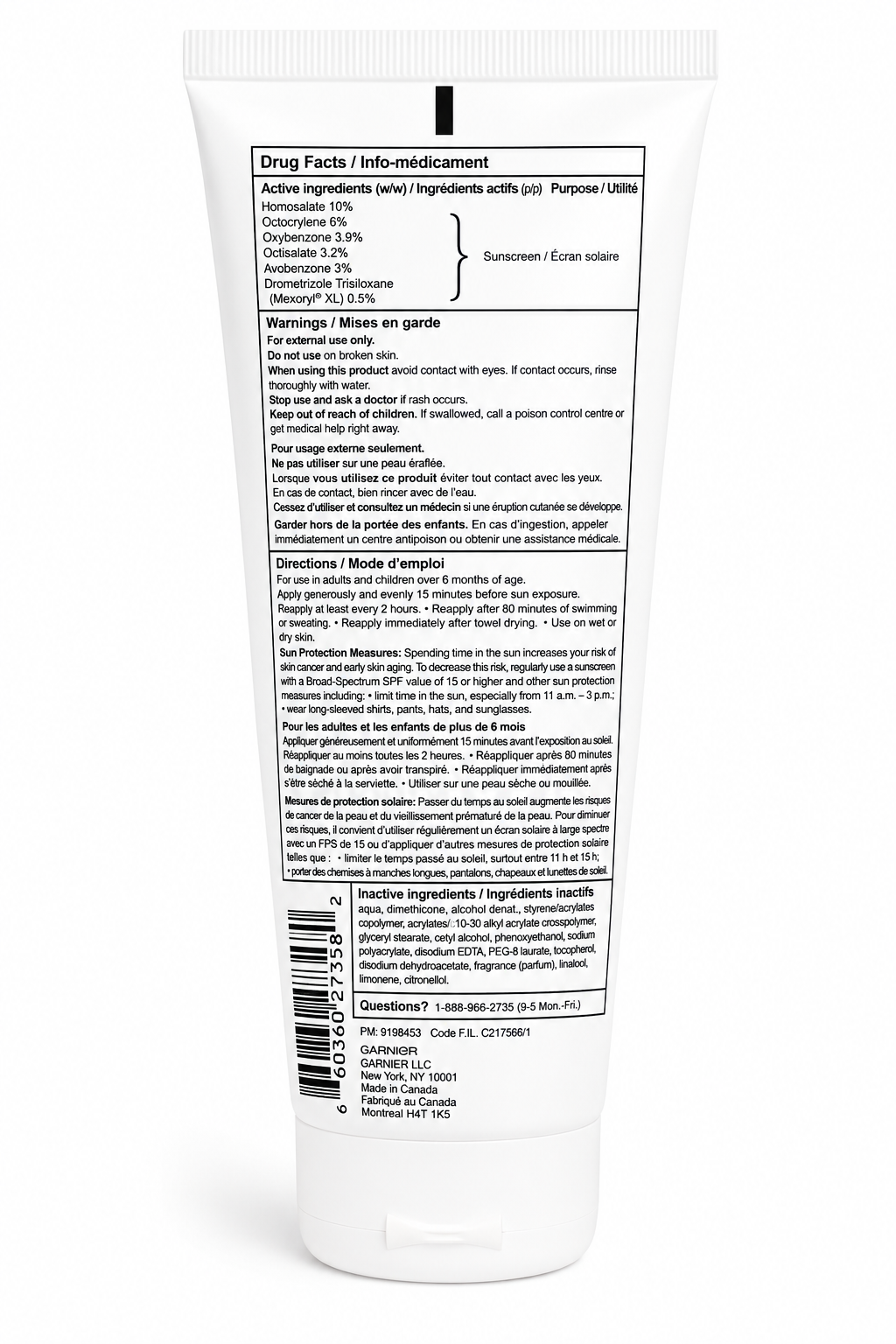 Garnier Ombrelle Kids Wet'N Protect SPF 60 Sunscreen Lotion – Water Resistant – 200 mL