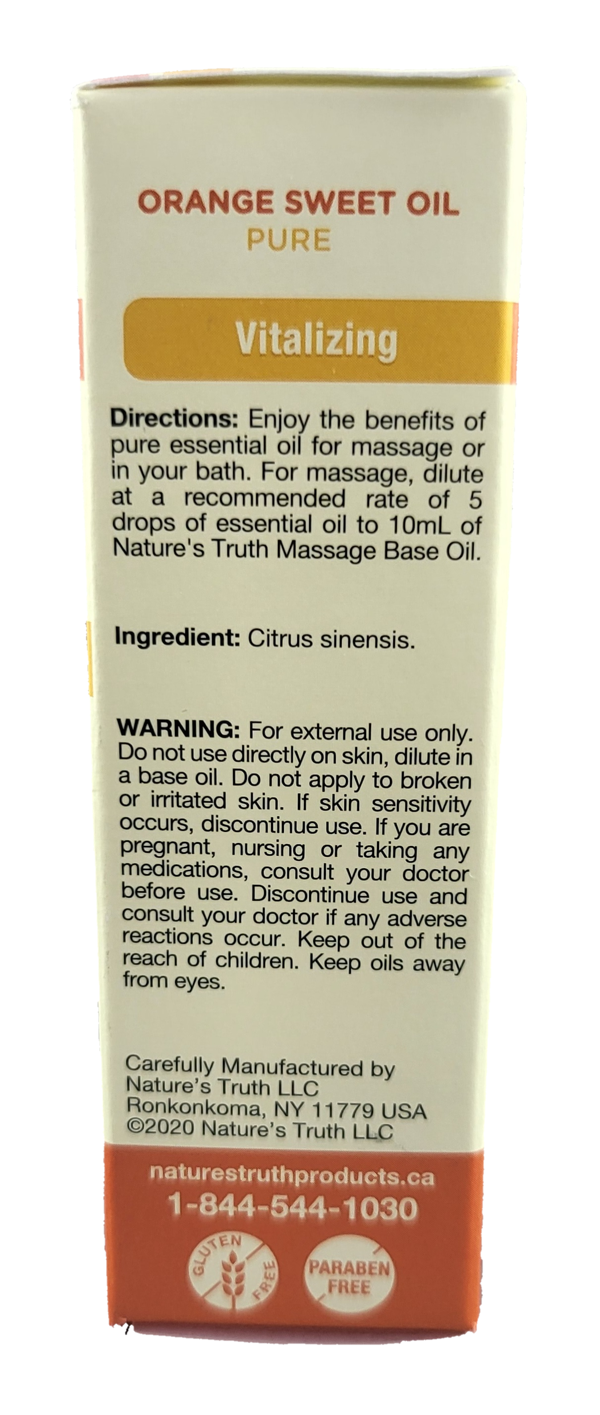 Nature's Truth Pure Orange Sweet Oil 15ml - NorthernVitality.us