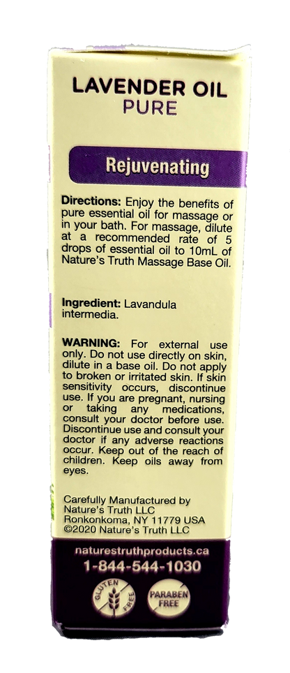 Nature's Truth Pure Lavender Oil 15ml - NorthernVitality.us