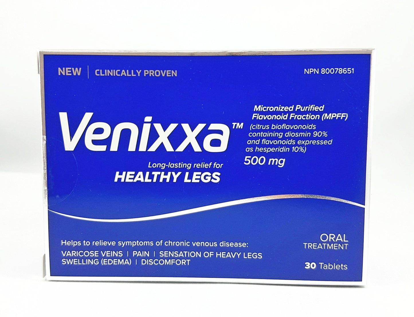 VENIXXA HEALTHY LEGS 500MG 30'S (Mircronised Purified Flavonoid) - NorthernVitality.us