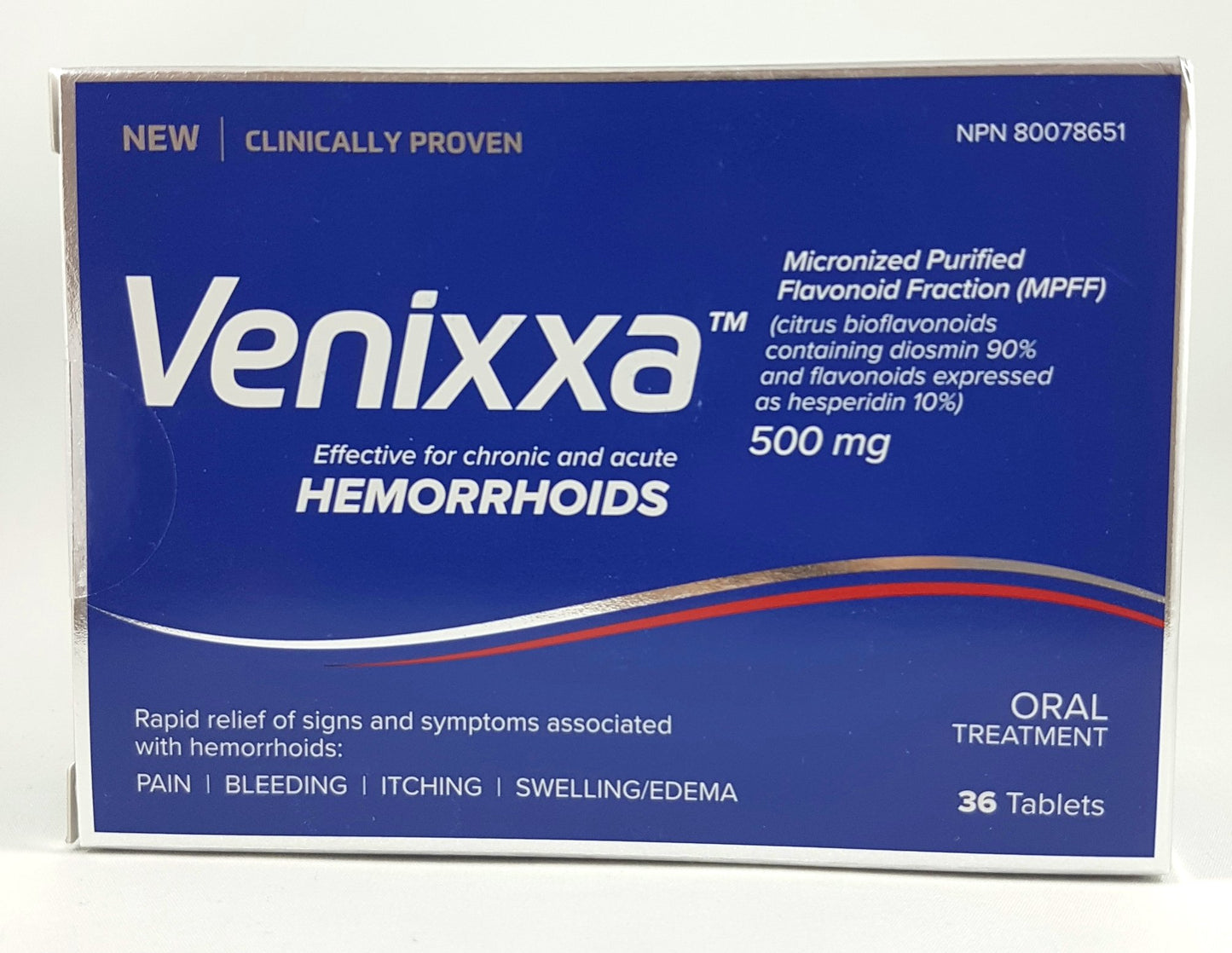 VENIXXA HEMORRHOIDS 500MG 36'S (Mircronised Purified Flavonoid) - NorthernVitality.us