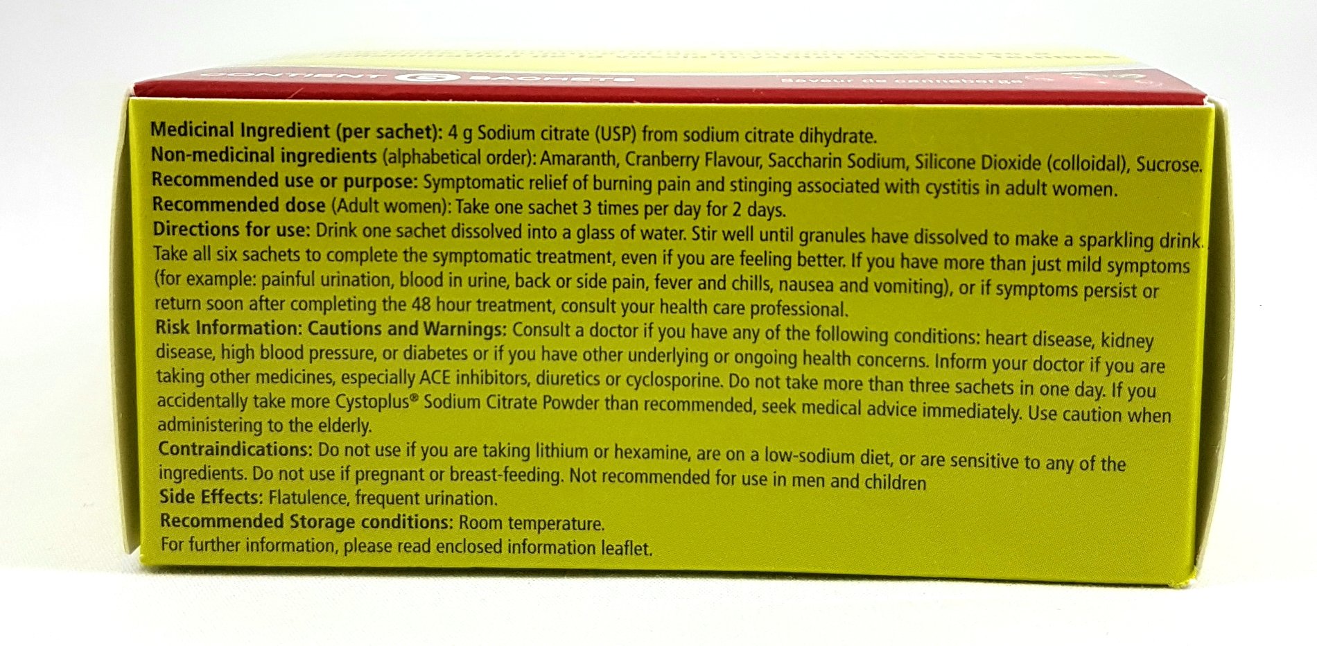 CYSTOPLUS SODIUM CITRATE POWDER 6/4G - NorthernVitality.us