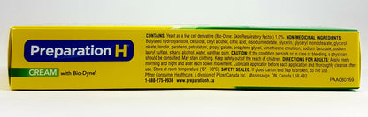 PREPARATION H CREAM WITH BIO-DYNE 50G - NorthernVitality.us