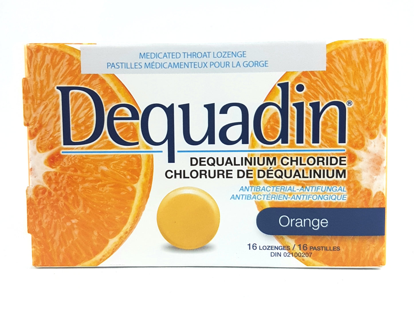 DEQUADIN THROAT LOZENGES ORANGE 16'S - NorthernVitality.us