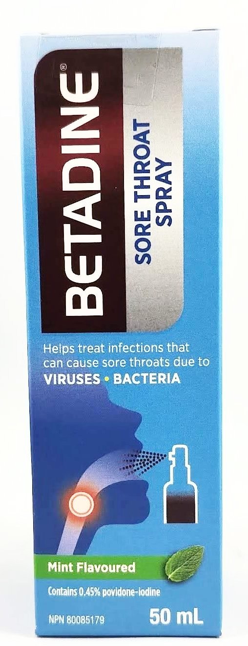 BETADINE SORE THROAT SPRAY 50ML - NorthernVitality.us