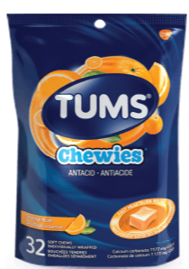 TUMS Chewies Orange Rush 32ct bag - NorthernVitality.us